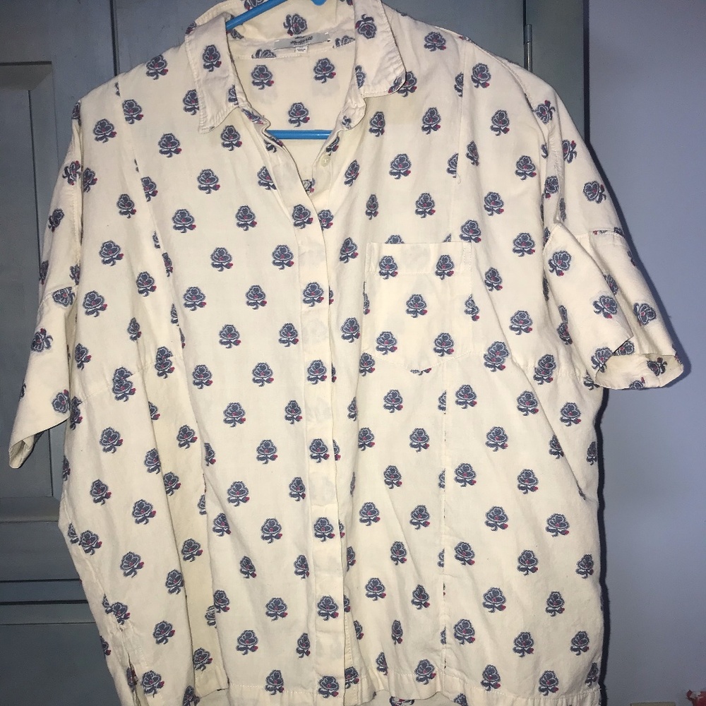 Madewell Embroidered Courier Shirt